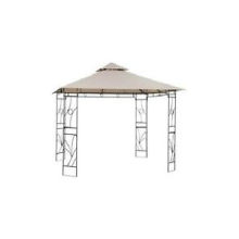 2.5m Large Steel Khaki Patio Gazebo